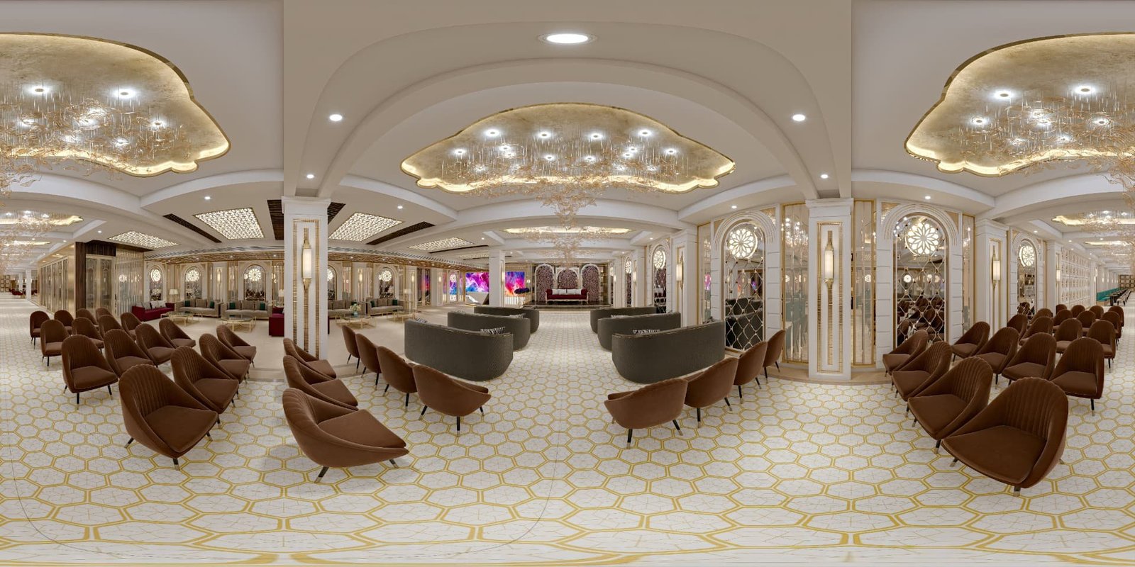 360 degree view of the banquet hall